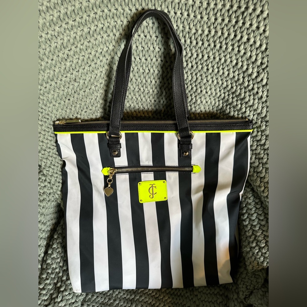 Black and White Juicy Couture Tote